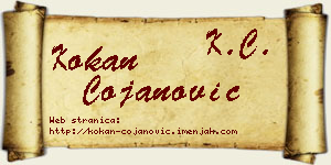 Kokan Ćojanović vizit kartica